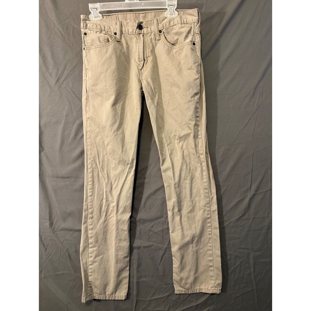 Levis‎ 511 Slim Fit Khaki Pants Mens 32x32 Tan Chino Trousers 04511-3124